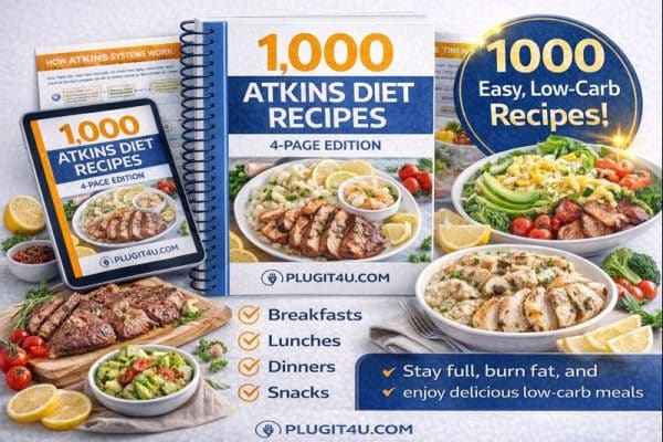 image for 1000 atkins diet recipes from Plugit4u.com