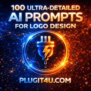 100 Ultra-Detailed, Production-Grade AI Prompts for Logo Design plugit4u image