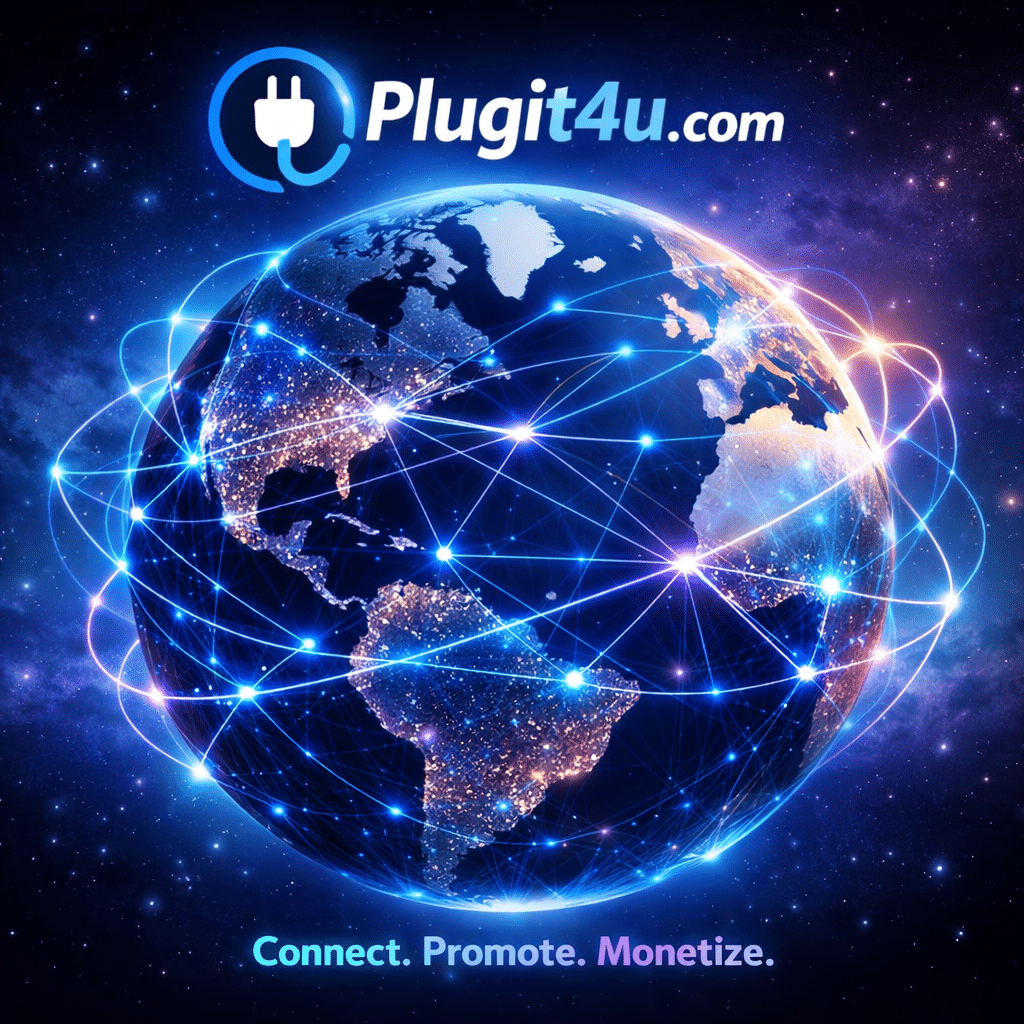 plugit4u globe image connect propote and monetize